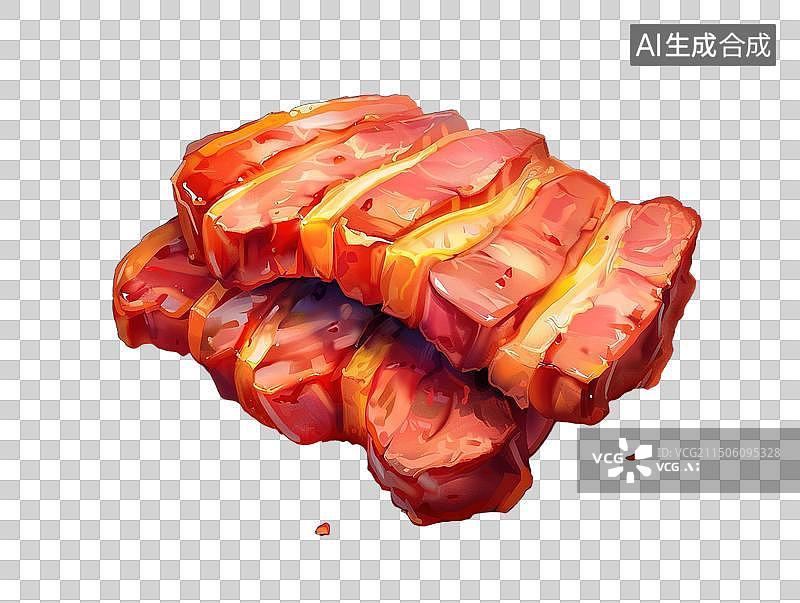 【AI数字艺术】五花肉 排骨 美食图片素材