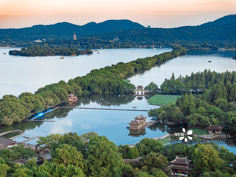 西湖印象图片素材