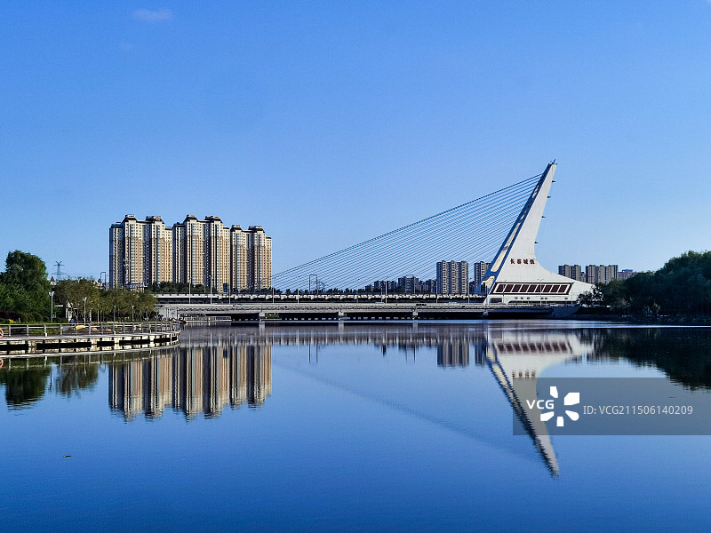 长春市伊通河风光图片素材