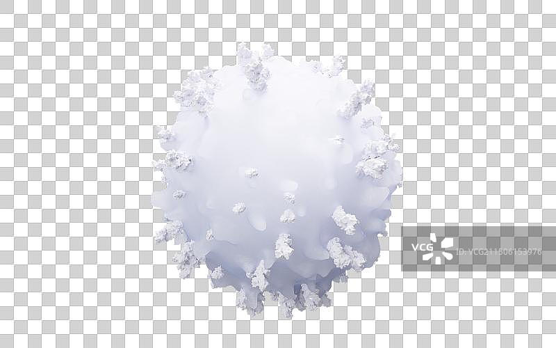 白色生物淋巴细胞三维渲染图片素材