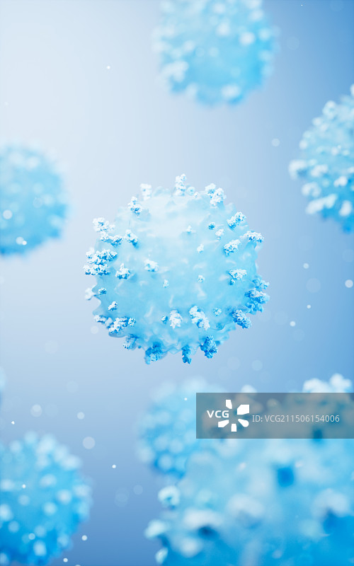 生物淋巴细胞三维渲染图片素材