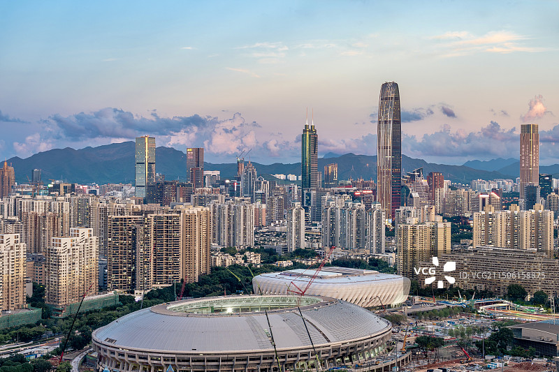 深圳罗湖地王大厦和京基一百图片素材
