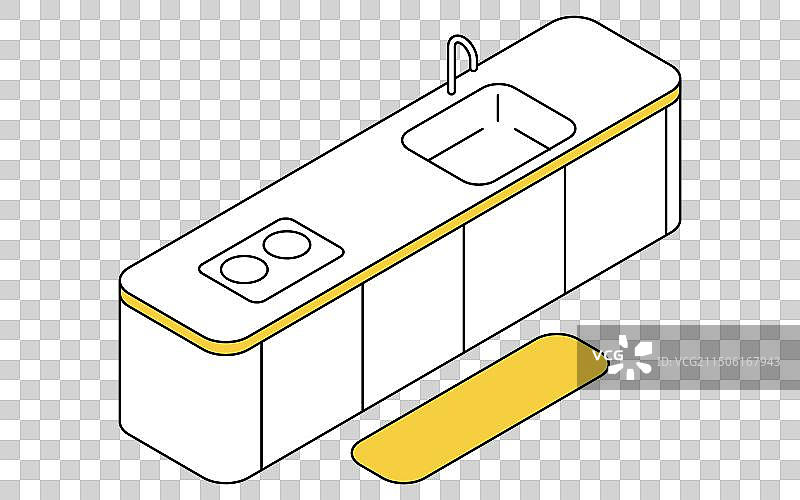 带电磁炉的厨房图片素材