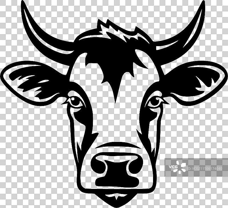 奶牛高品质Logo设计，T恤图案首选图片素材