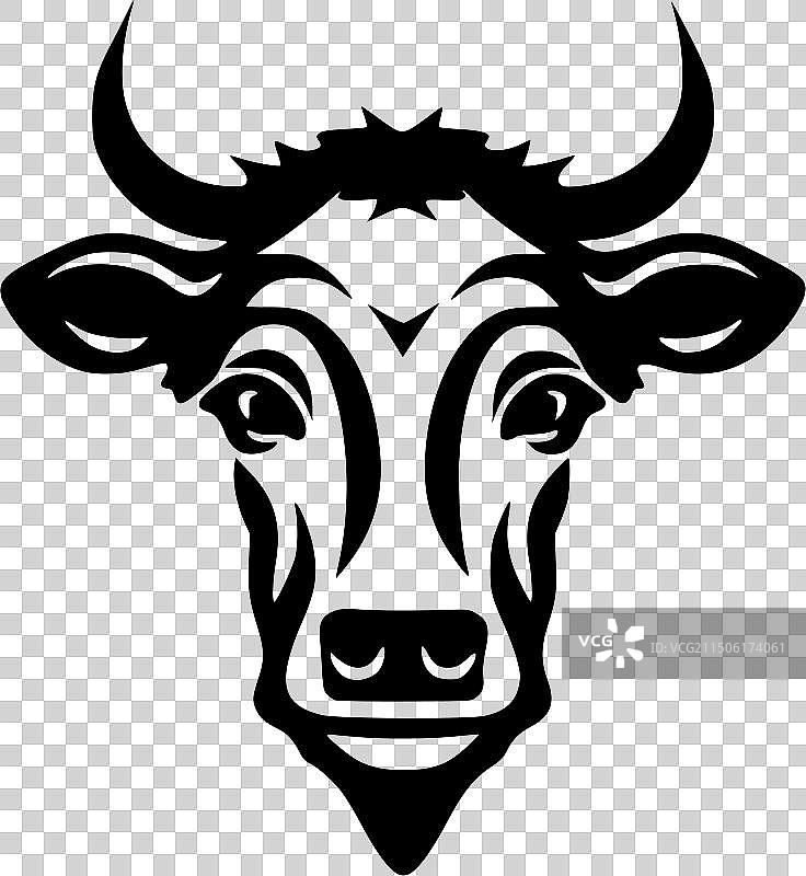 奶牛高品质Logo设计，T恤图案首选图片素材
