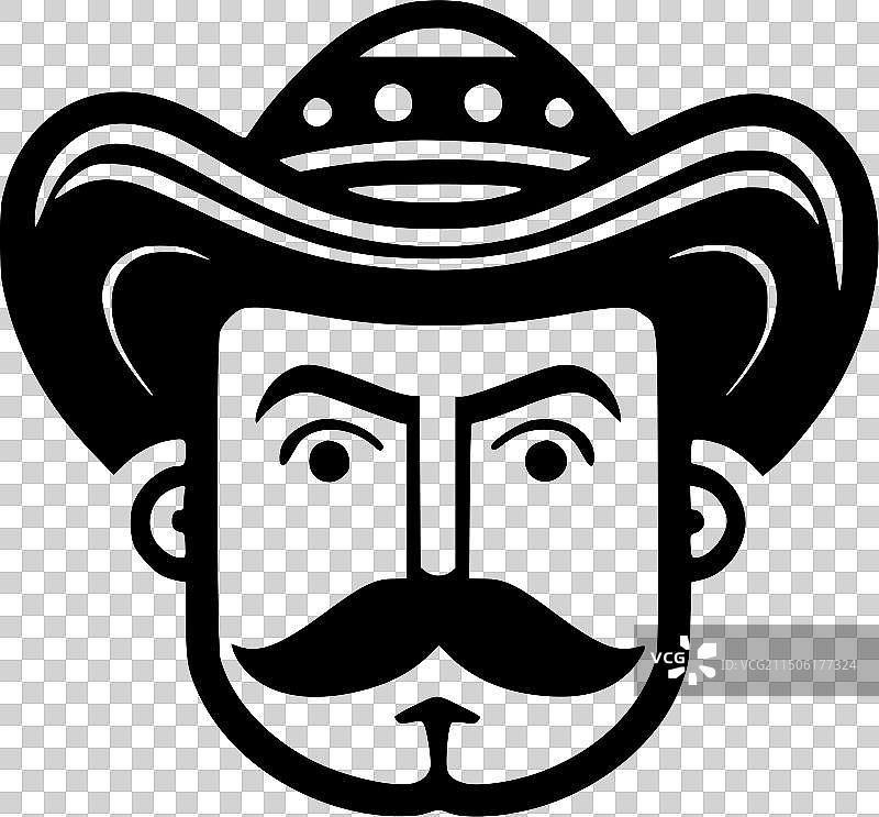 墨西哥极简剪影图片素材