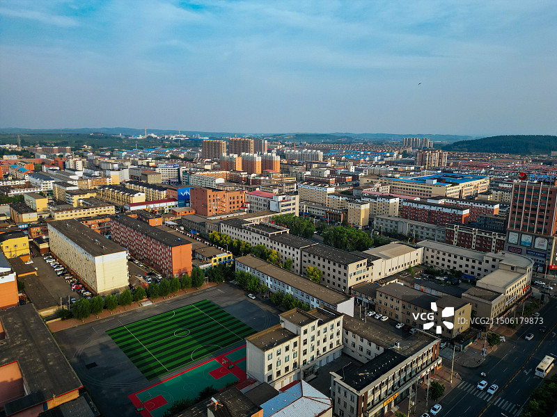 东丰县 音乐广场 体育场 新世纪广场 南照山 欧亚购物图片素材