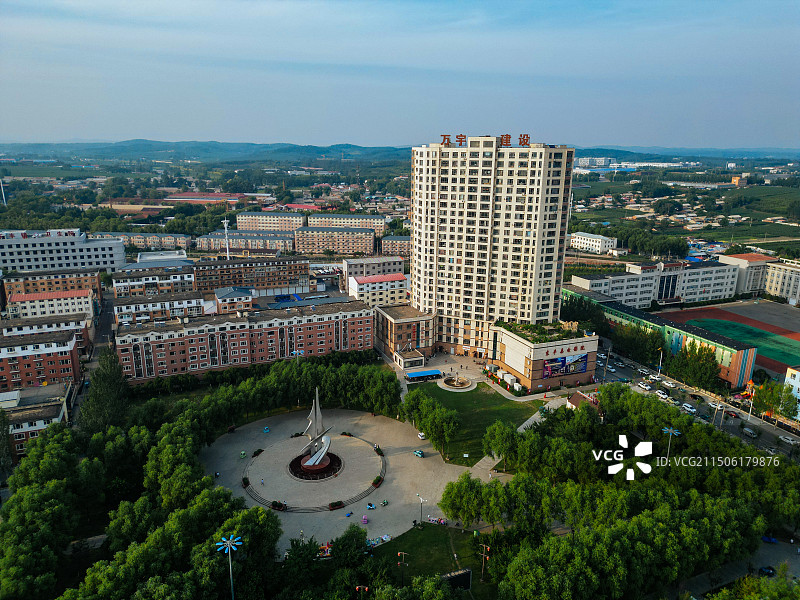 东丰县 音乐广场 体育场 新世纪广场 南照山 欧亚购物图片素材