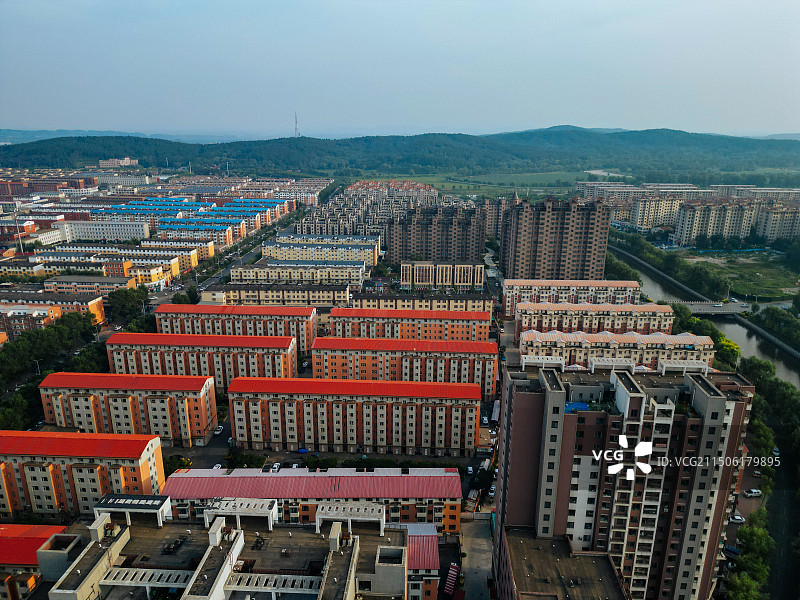东丰县 音乐广场 体育场 新世纪广场 南照山 欧亚购物图片素材