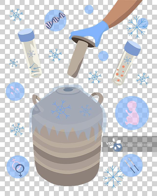 卵子冷冻人工受精图片素材