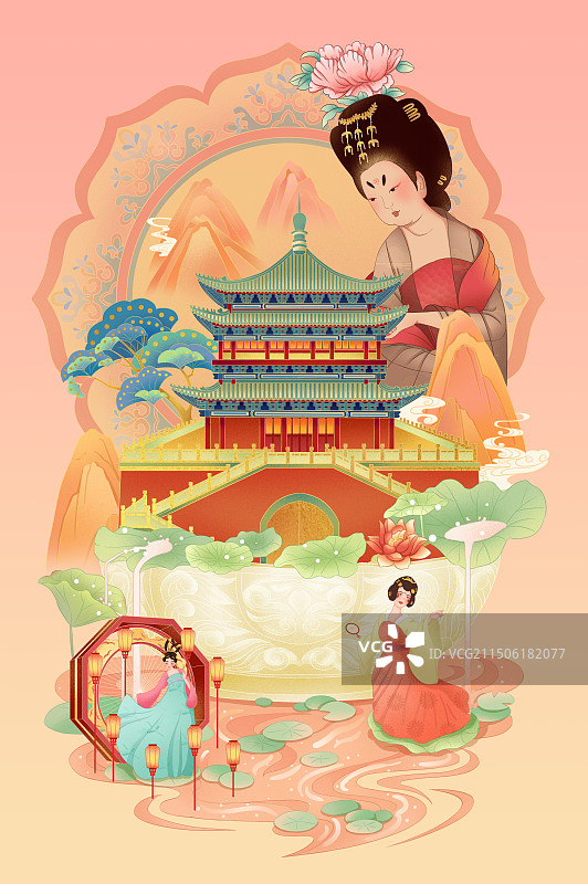 西安钟楼图片素材