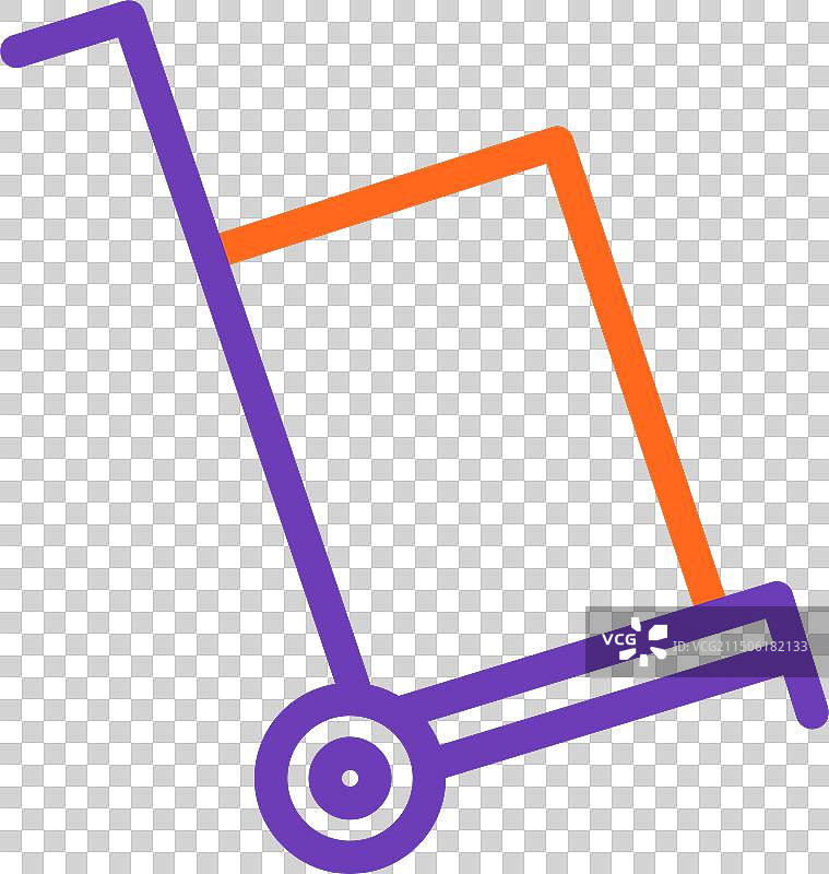 简易手推车图标图片素材