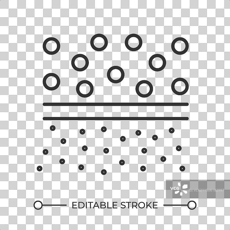 渗透过滤线性图标图片素材