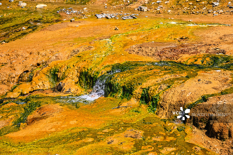 长白山聚龙温泉群(夏季)图片素材