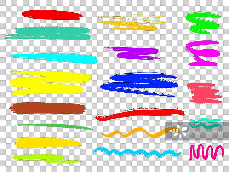 彩色蜡笔边框图形合集图片素材