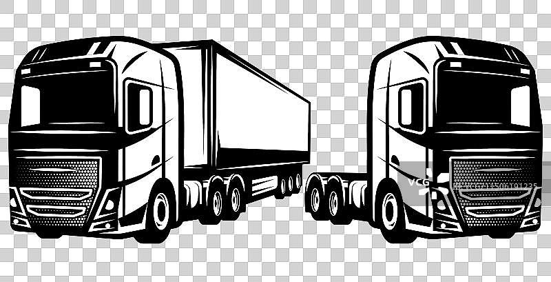 卡车和拖车图片素材