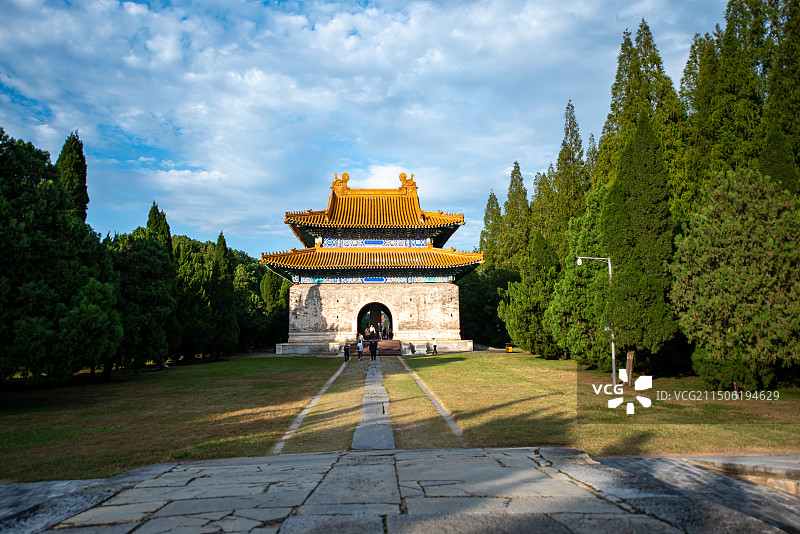 湖北省钟祥明显陵建筑图片素材