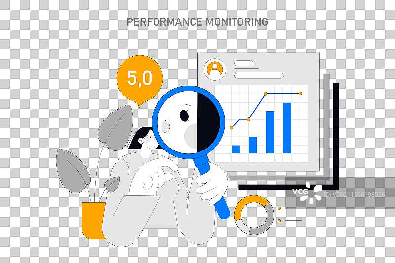 招聘候选人扁平图图片素材