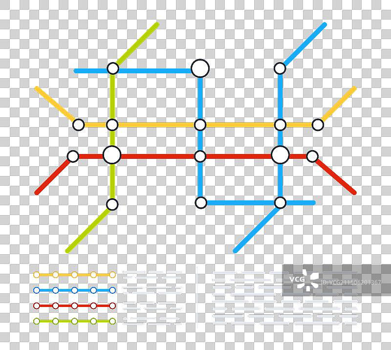 地铁城市地图地下交通图片素材