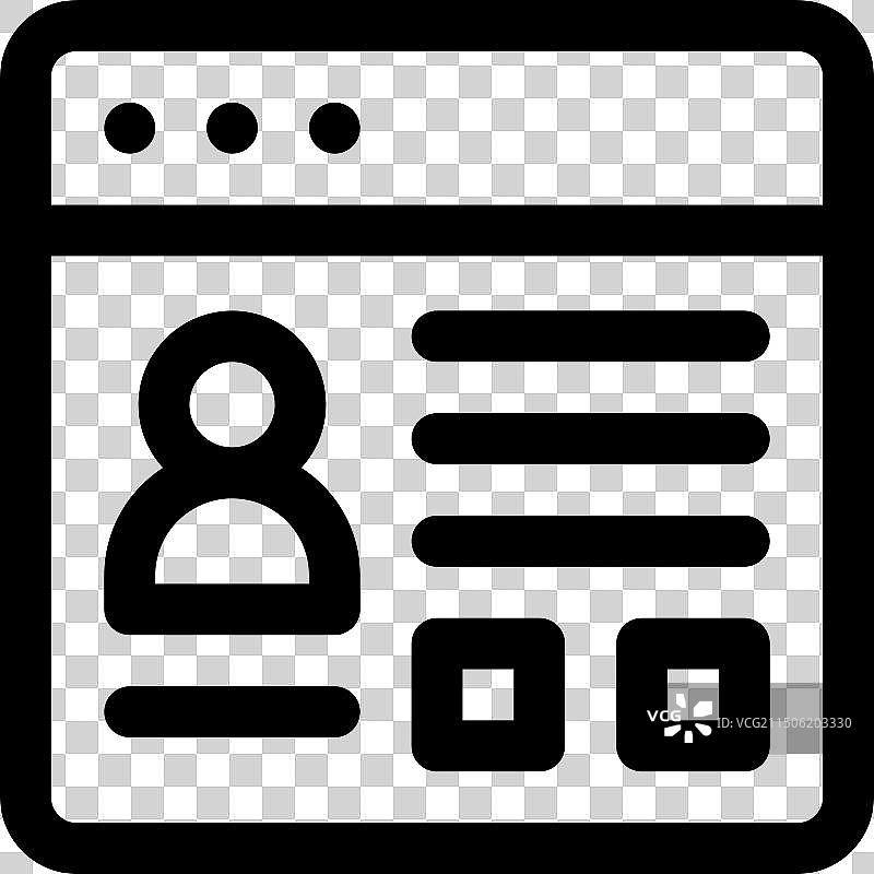 线性账户图标设计图片素材