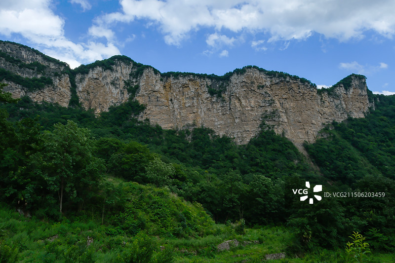 中国贵州省贵阳市修文县大石乡大屯村六广河手爬岩风光图片素材