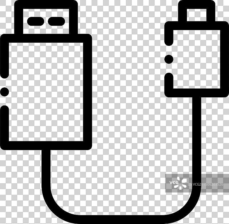 线性适配器图标设计图片素材