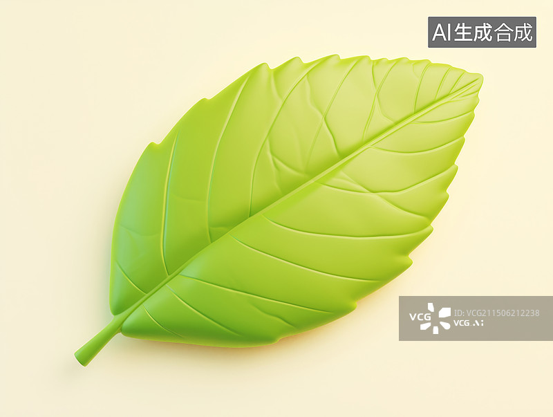 【AI数字艺术】绿色叶子图片素材