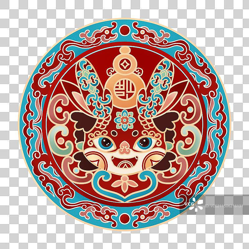 中国传统龙年图案纹样图片素材