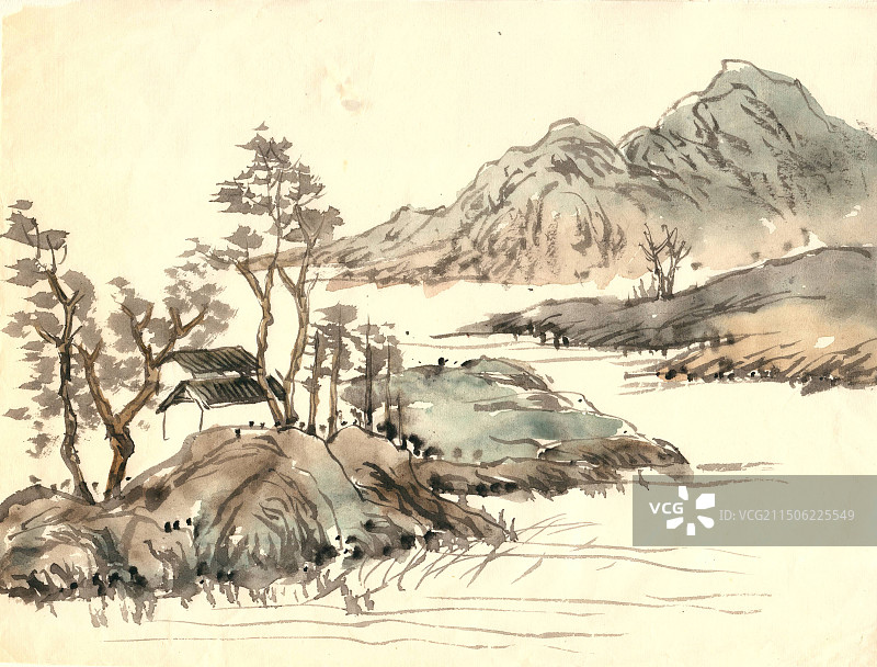 幽静的湖泊图片素材