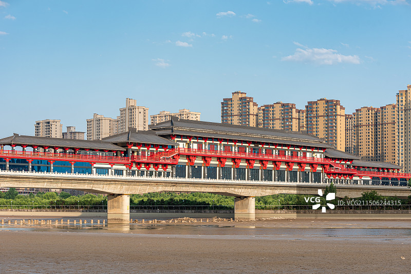 咸阳廊桥图片素材