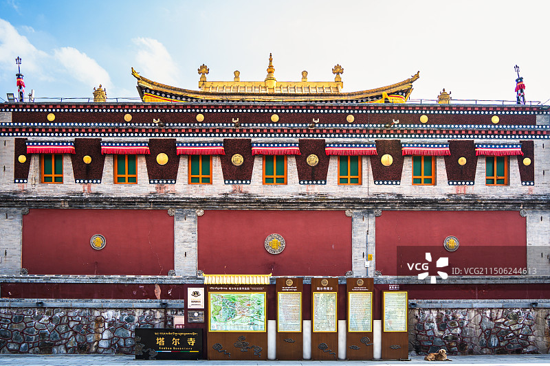 塔尔寺佛教建筑图片素材