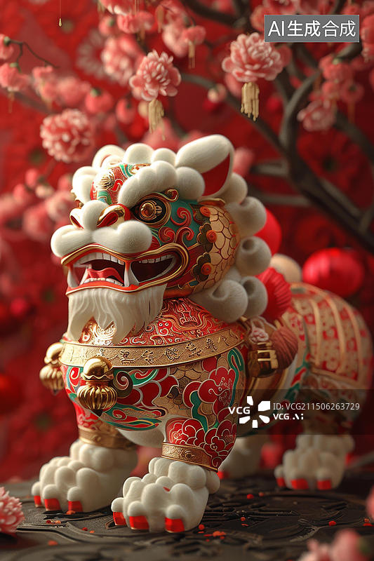 【AI数字艺术】舞狮的AI图片图片素材