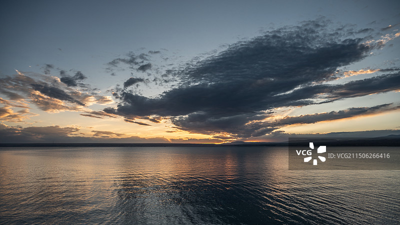 龙羊峡日落图片素材