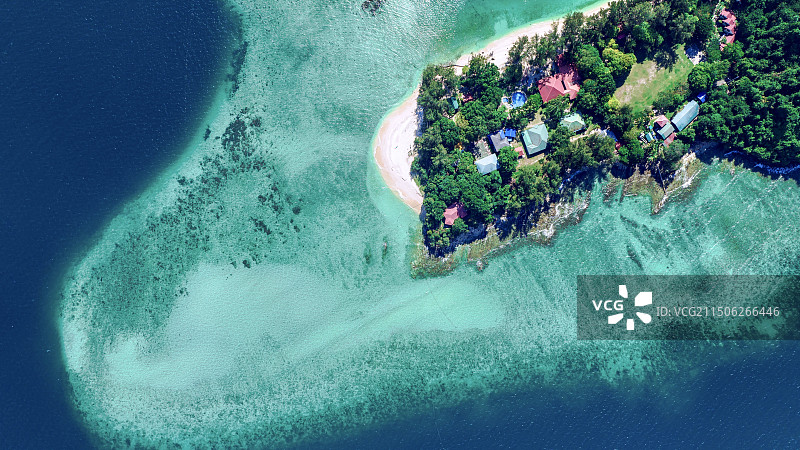 马努干岛的海图片素材