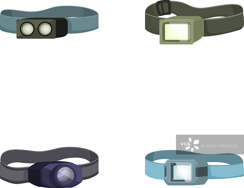 各种头灯设计分离素材图片素材