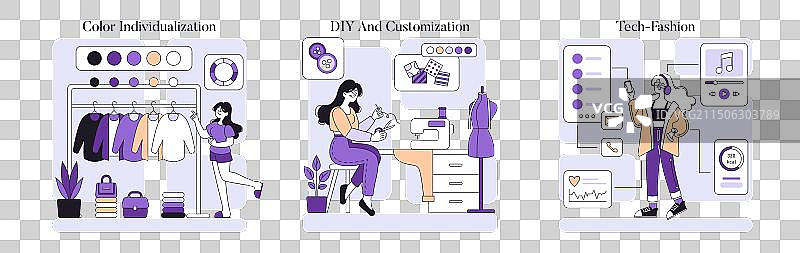 个性化定制扁平设计图片素材