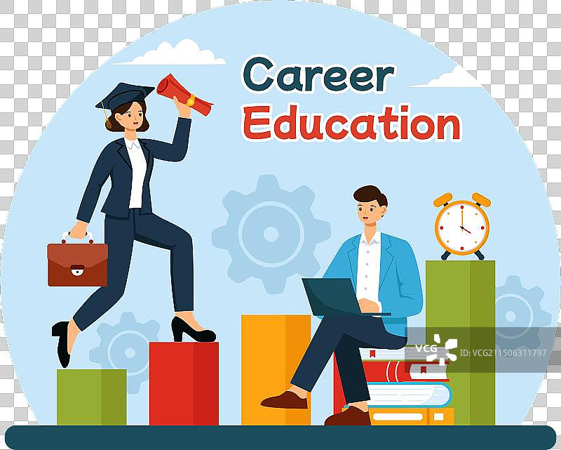 职业教育与成长概念学习图片素材