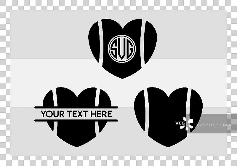 网球SVG剪影图案图片素材