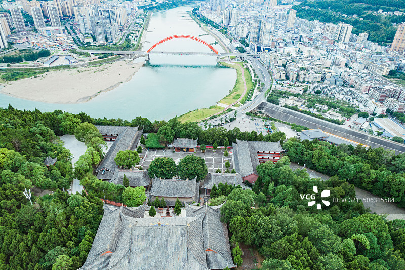 广元苍溪红军渡·西武当山景区图片素材