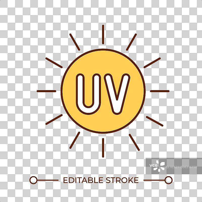 紫外线辐射RGB颜色图标图片素材