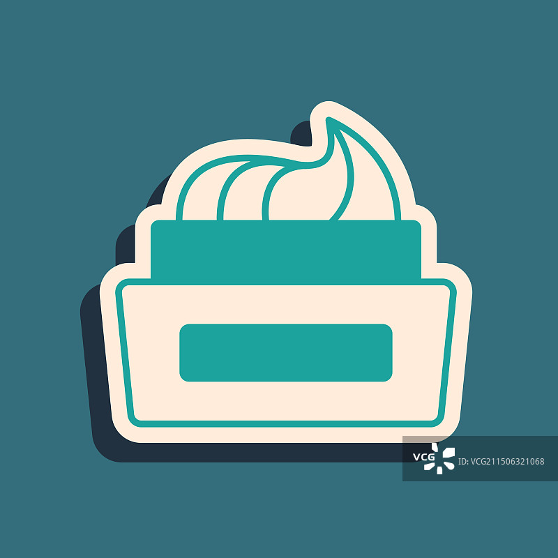 绿色指甲油瓶图标图片素材