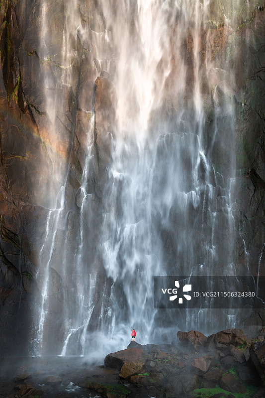 岱瀑飞虹图片素材