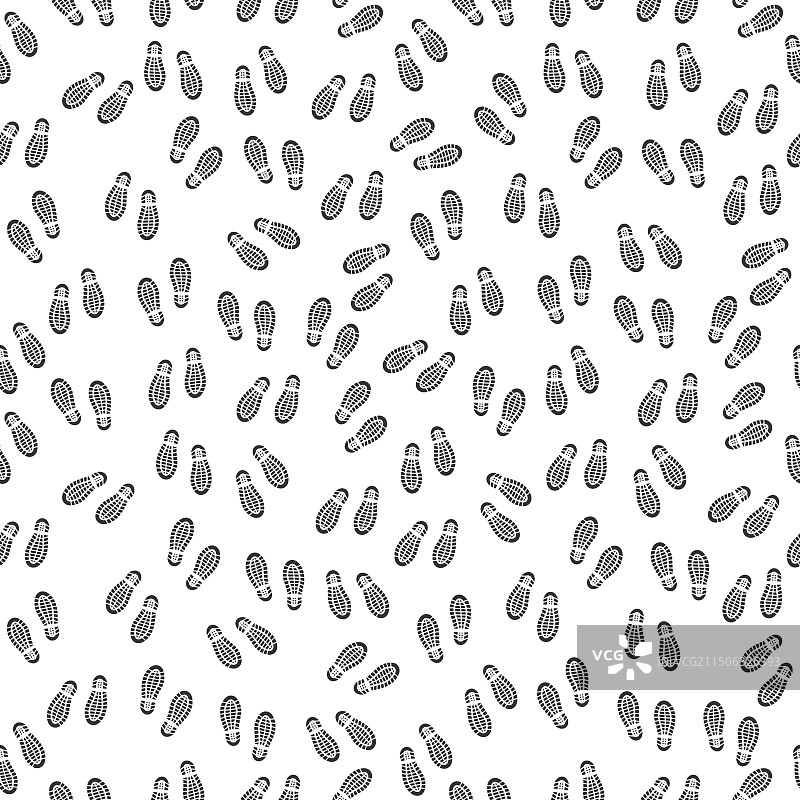靴子黑白无缝图案图片素材