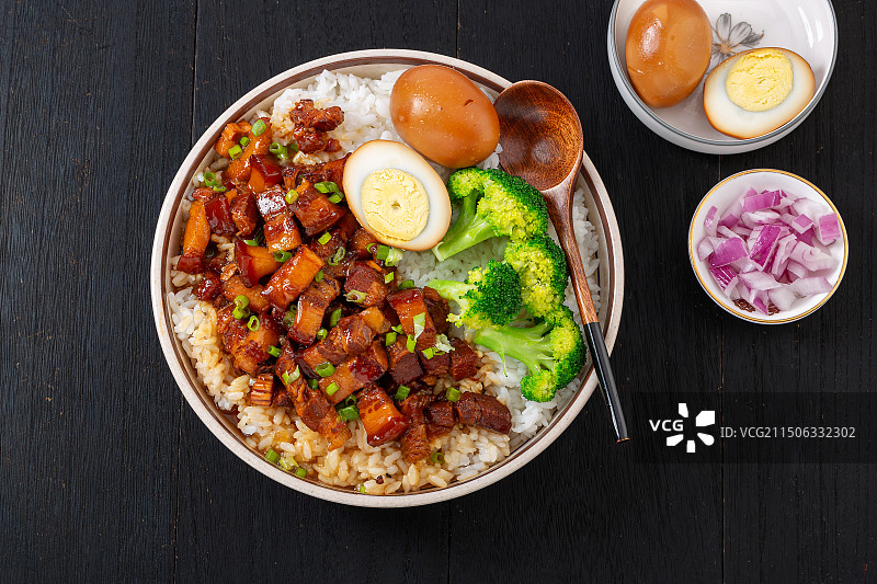 台式卤肉饭图片素材