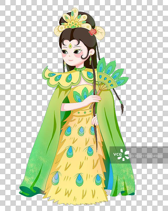 西游记孔雀公主图片素材