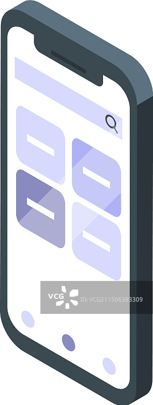 显示搜索引擎结果的现代智能手机图片素材