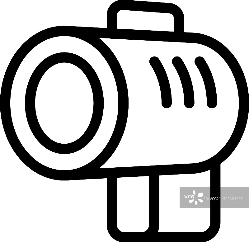 带手柄的家用燃气加热器图标图片素材