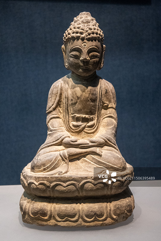 释迦摩尼佛坐像，明朝图片素材