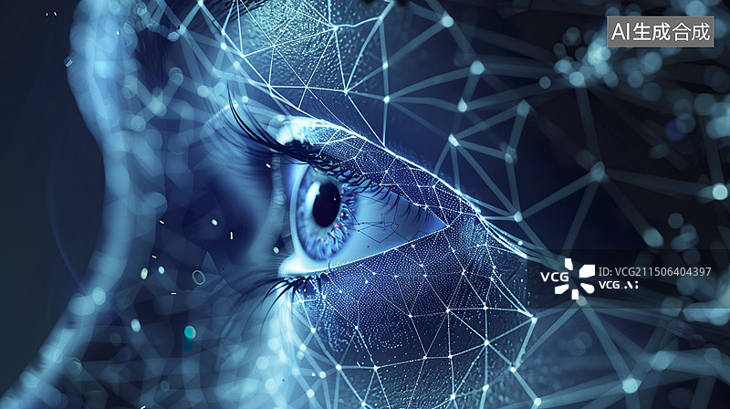 【AI数字艺术】眼球扫描和网络图片素材