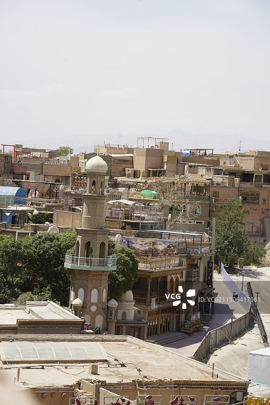 新疆南疆喀什古城南疆民居建筑图片素材